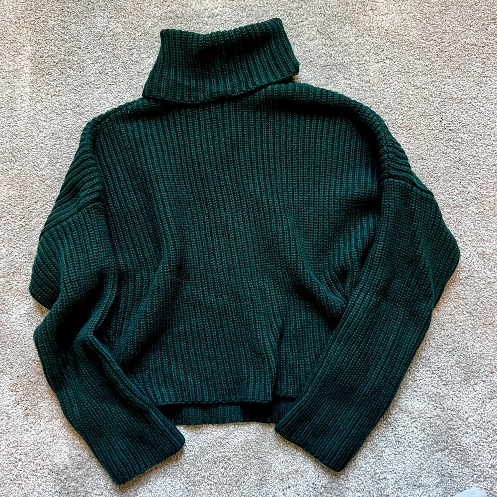 Abercrombie & Fitch Dark Green Turtleneck Sweater